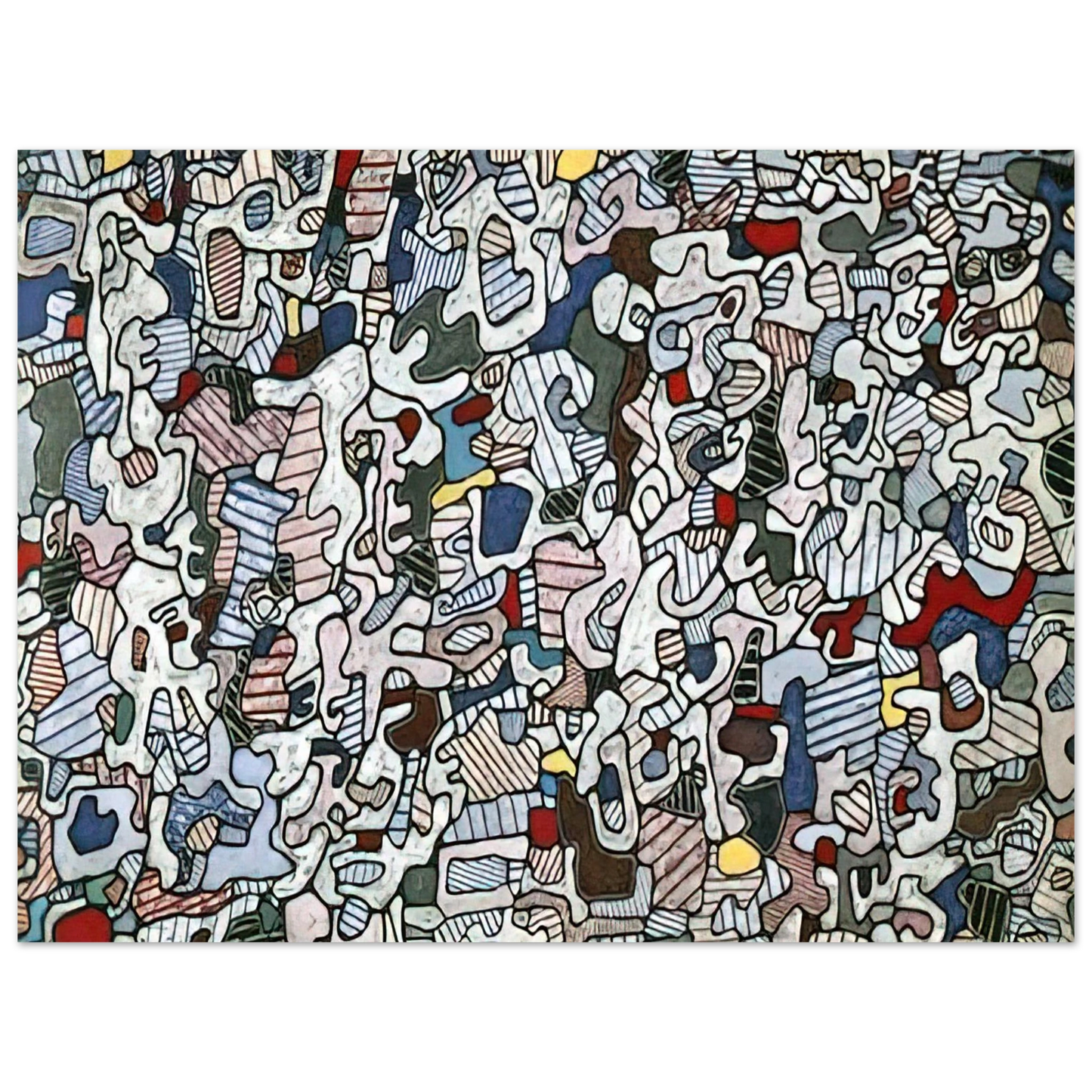 Jean Dubuffet - L HOURLOUPE 1966 75x100 cm / 30x40inches Fine Art Poster