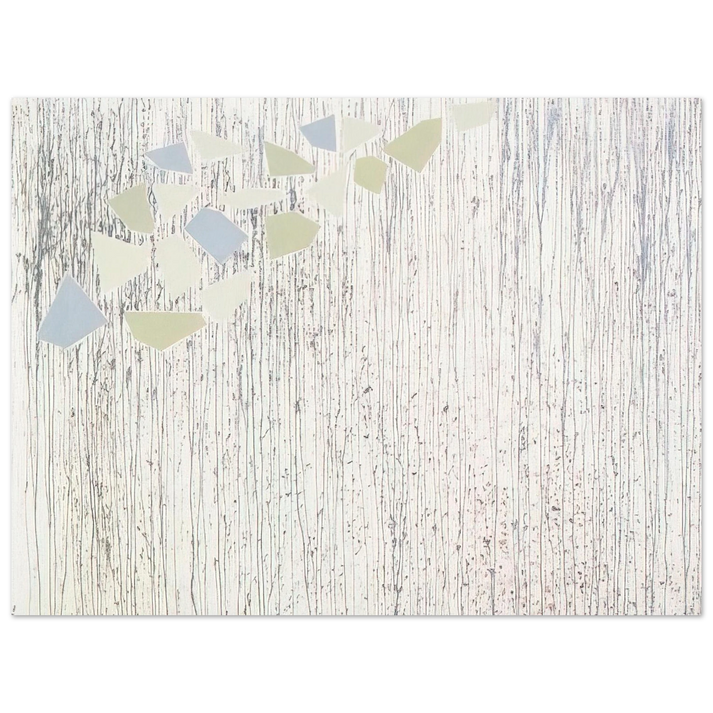 Robert Goodnough - Pale colors on runs - Abstract Expressionism 75x100 cm / 30x40inches Fine Art Poster