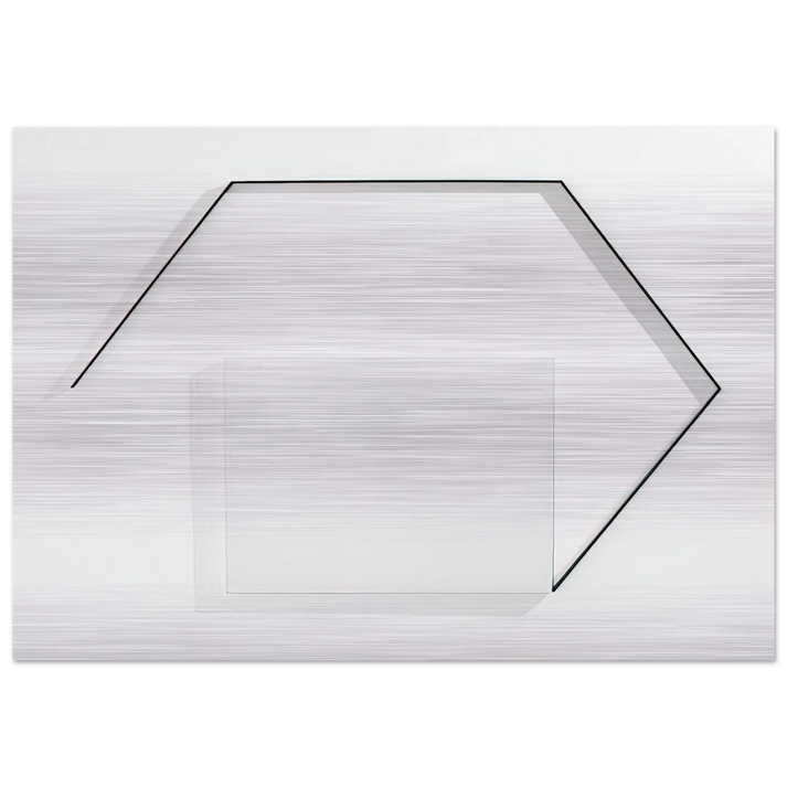 Steel-Life N°43 - Minimalism - Francois Morellet Brushed Aluminum Print - 70x100 cm / 28x40 inches | Francois Morellet Aluminum Print | Francois Morellet Prints