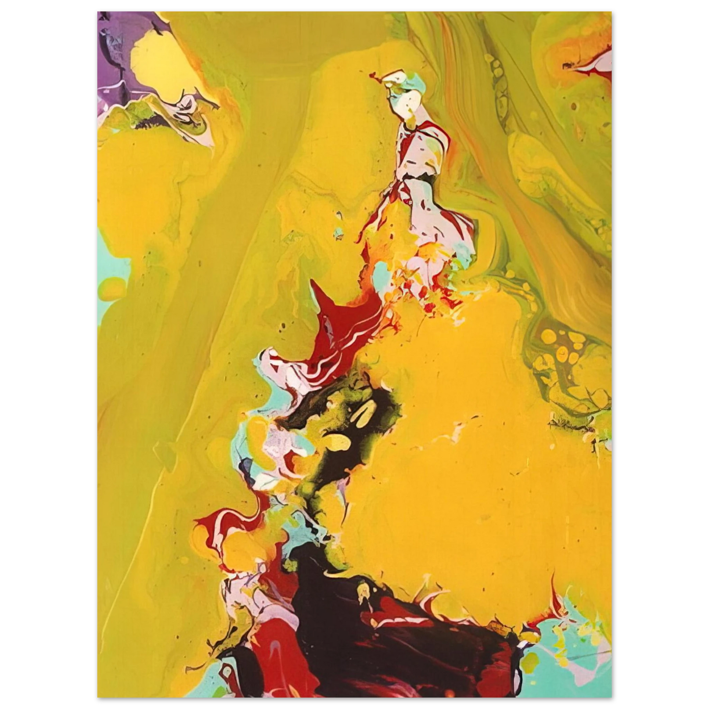 Sam Francis - Untitled SFP86-165 75x100 cm / 30x40inches Fine Art Poster