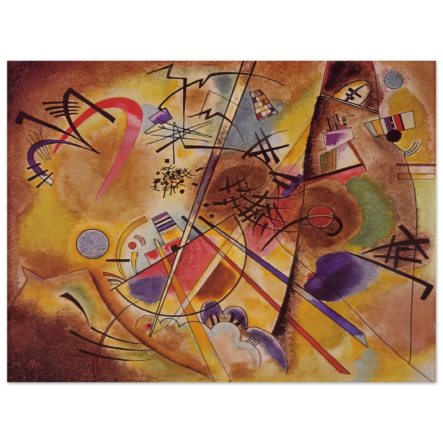 Wassily Kandinsky - SMALL DREAM IN RED 1925 75x100 cm / 30x40inches Fine Art Poster