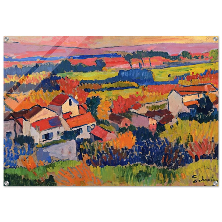 LANDSCAPE NEAR CHATOU 1904 1 - Andre Derain Acrylic Print - 70x100 cm / 28x40″ inches