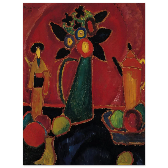 Alexej von Jawlensky - JAPANESE FLOWER 1913 75x100 cm / 30x40inches Fine Art Poster
