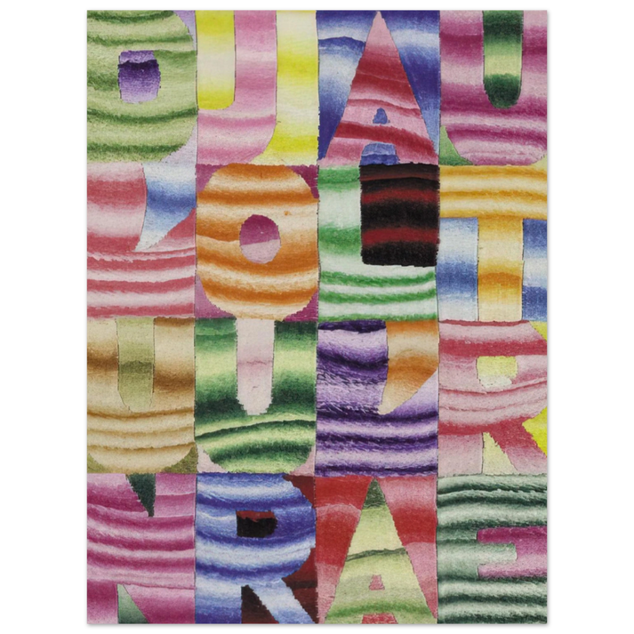 Alighiero Boetti - D UN JOUR A L AUTRE 75x100 cm / 30x40inches Fine Art Poster