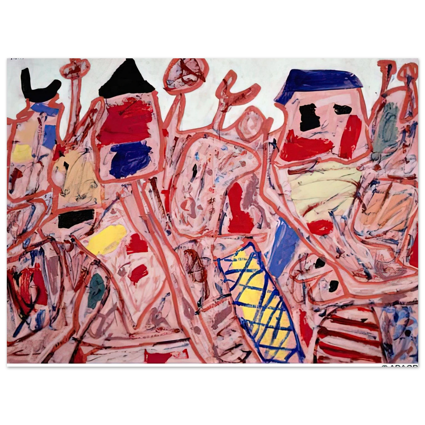 Jean Dubuffet - SUCCESSFUL CAMPAIGN 75x100 cm / 30x40inches Fine Art Poster