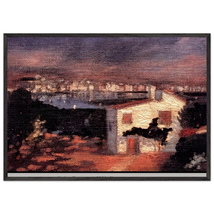THE GARDEN AT LYANE - Salvador Dali 70x100 cm / 28x40 inches Framed Art Print – Black Wooden Frame
