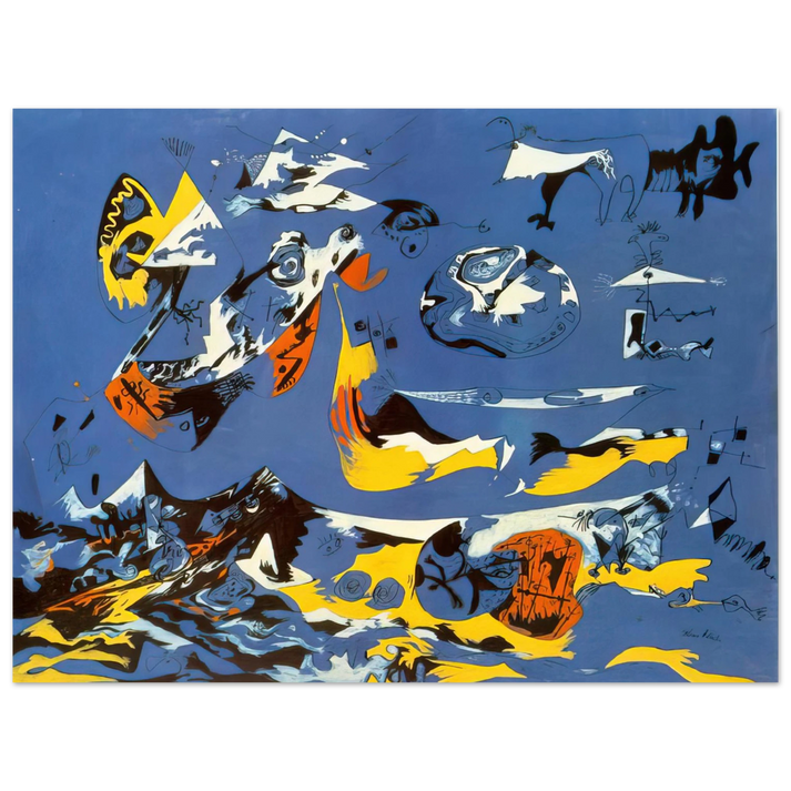 Jackson Pollock - BLUE MOBY DICK 75x100 cm / 30x40inches Fine Art Poster