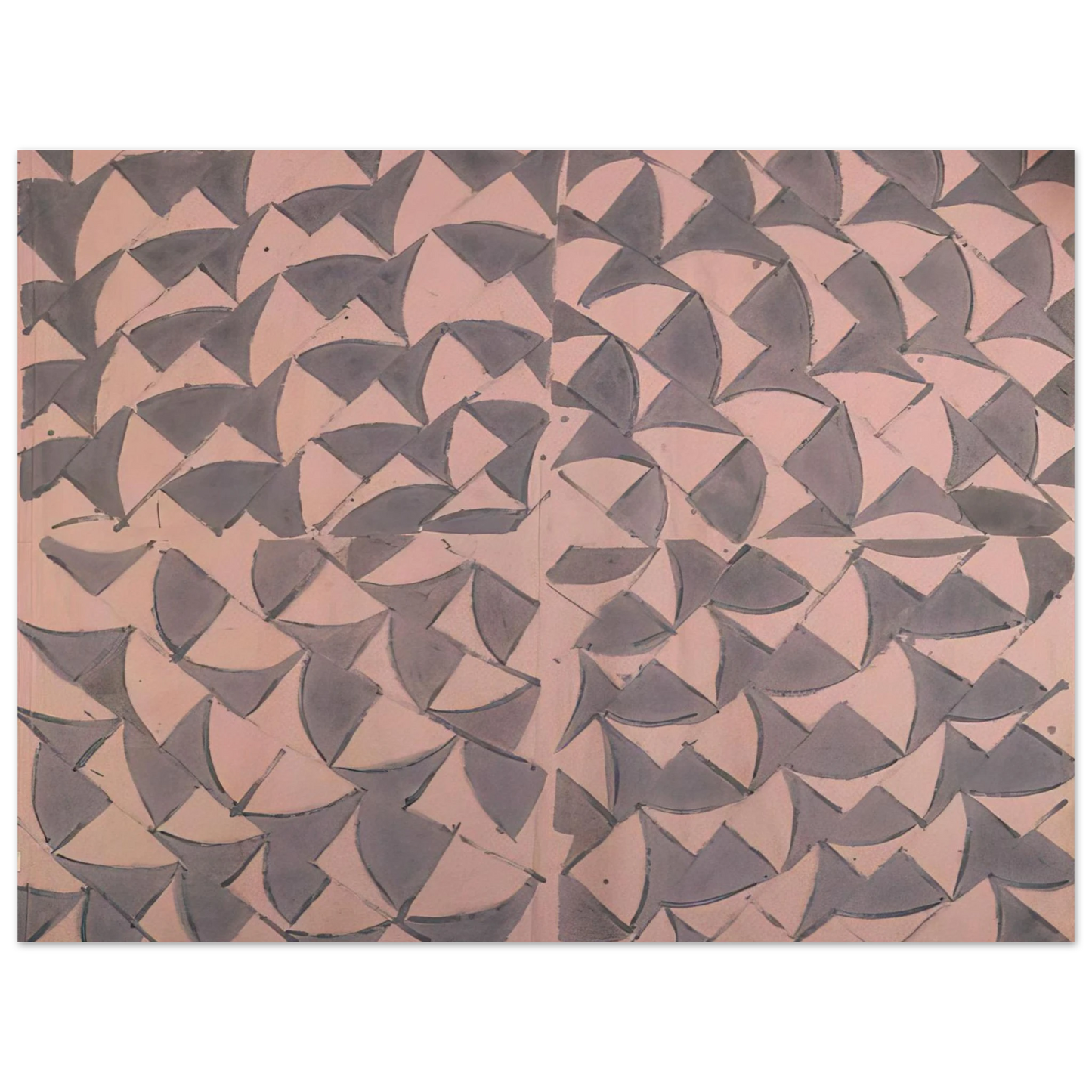 Carla Accardi - Rosa grigio grande - 1973 75x100 cm / 30x40inches Fine Art Poster
