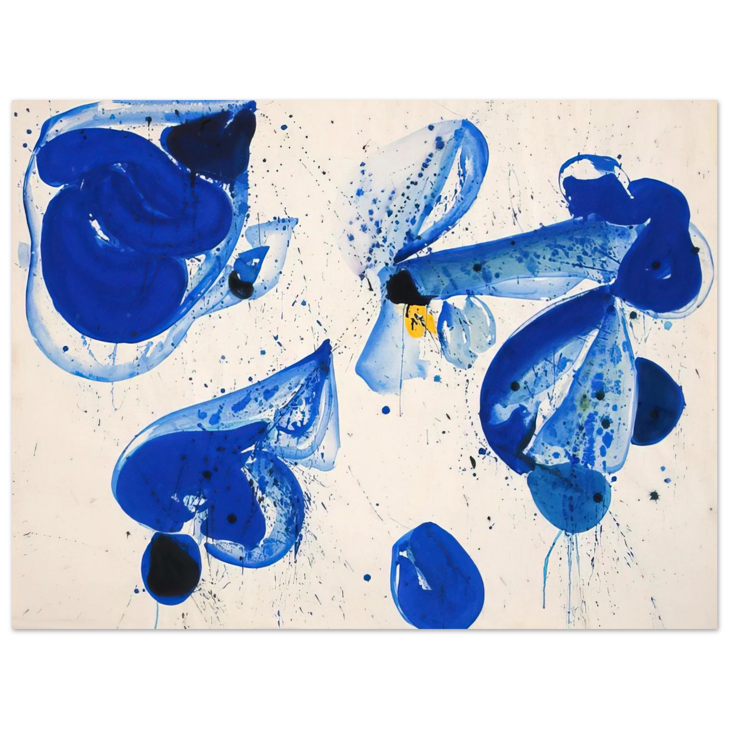Sam Francis - Untitled Blue Balls from Cross #9 Fine Art Poster