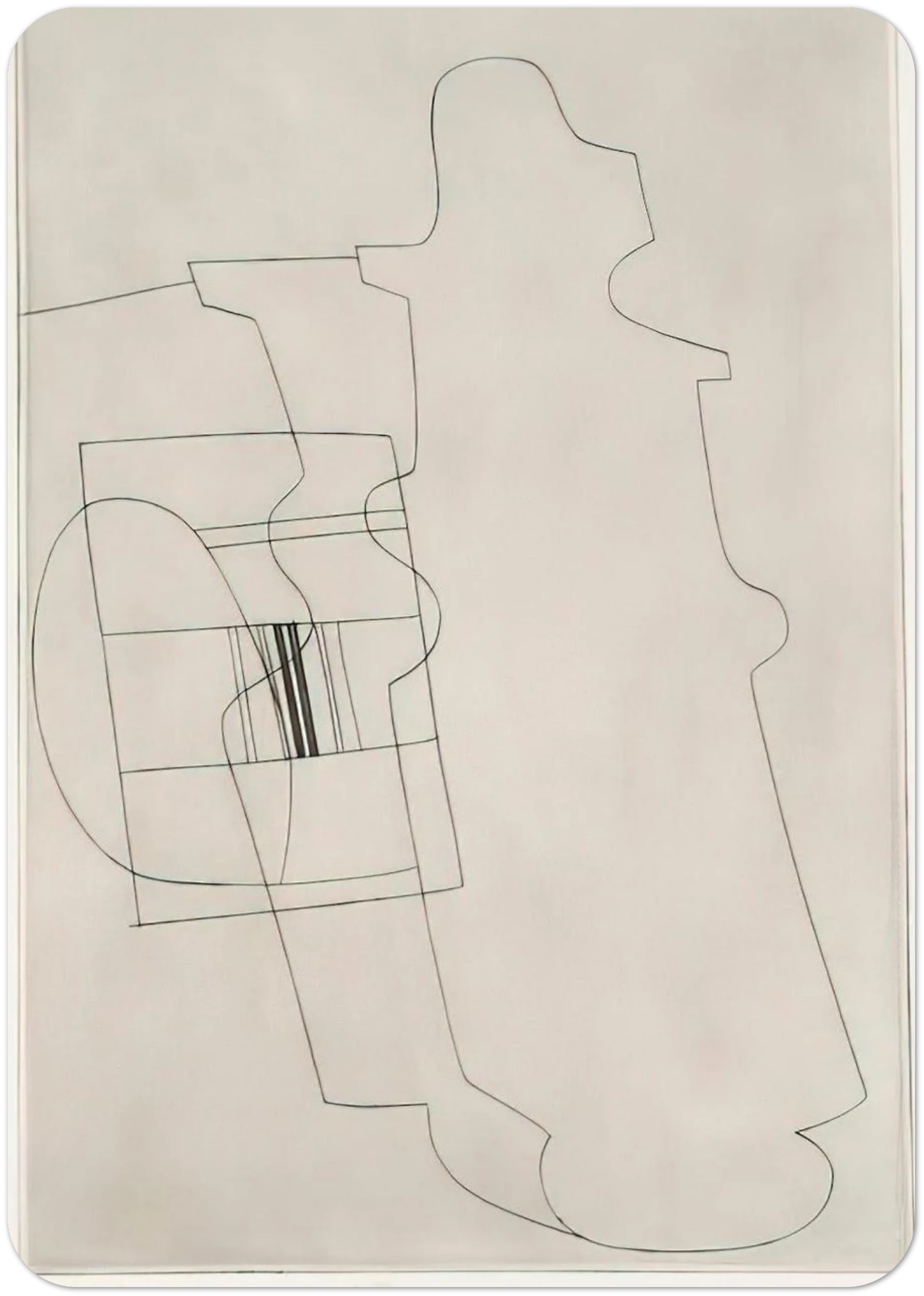 Glass topped bottle - 1967 By Ben Nicholson Pack of 10 Post Cards | Ben Nicholson Post Cards | A6 (10.5 x 14.8 cm) - 4.1 x 5.8 inches