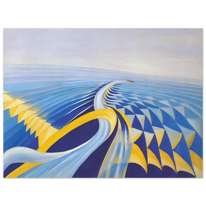Benedetta Cappa - Speeding Motorboat - 1923 75x100 cm / 30x40inches Fine Art Poster