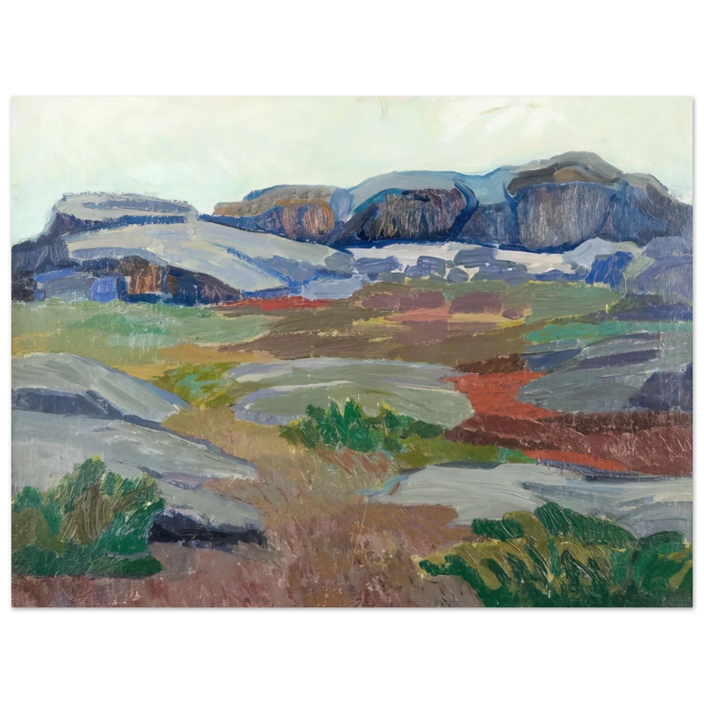 Tove Jansson - View from Pellinge - Expressionism 75x100 cm / 30x40inches Fine Art Poster