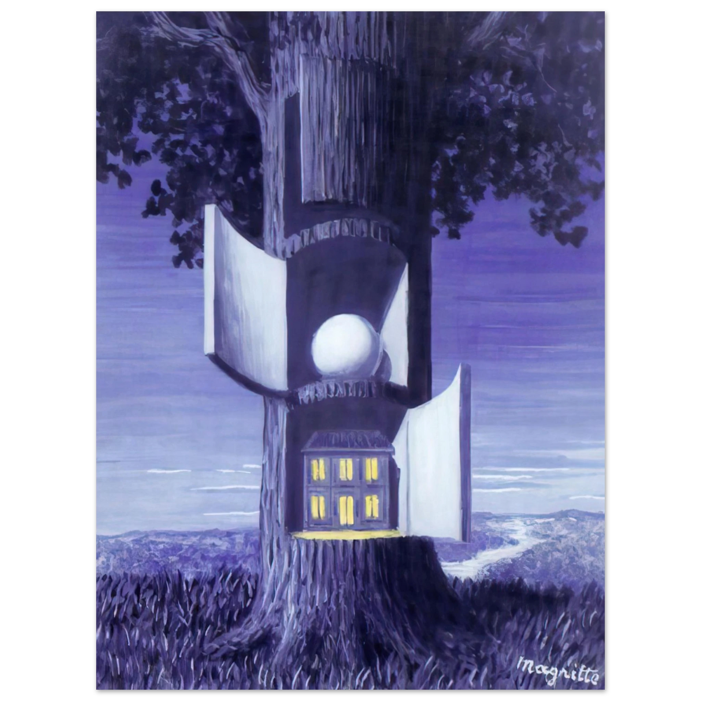 Rene Magritte - THE VOICE OF BLOOD 1948 75x100 cm / 30x40inches Fine Art Poster