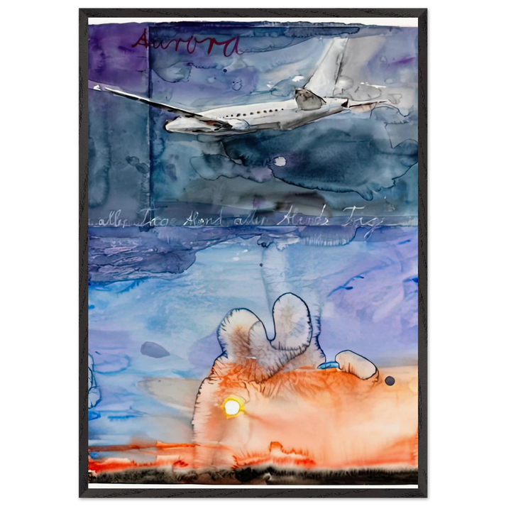 AURORA 2013 - Anselm Kiefer 70x100 cm / 28x40 inches Framed Art Print – Black Wooden Frame