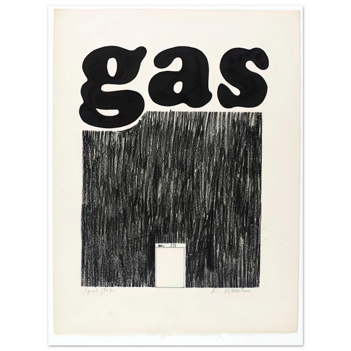 Edward Ruscha - GAS 1962 75x100 cm / 30x40inches Fine Art Poster