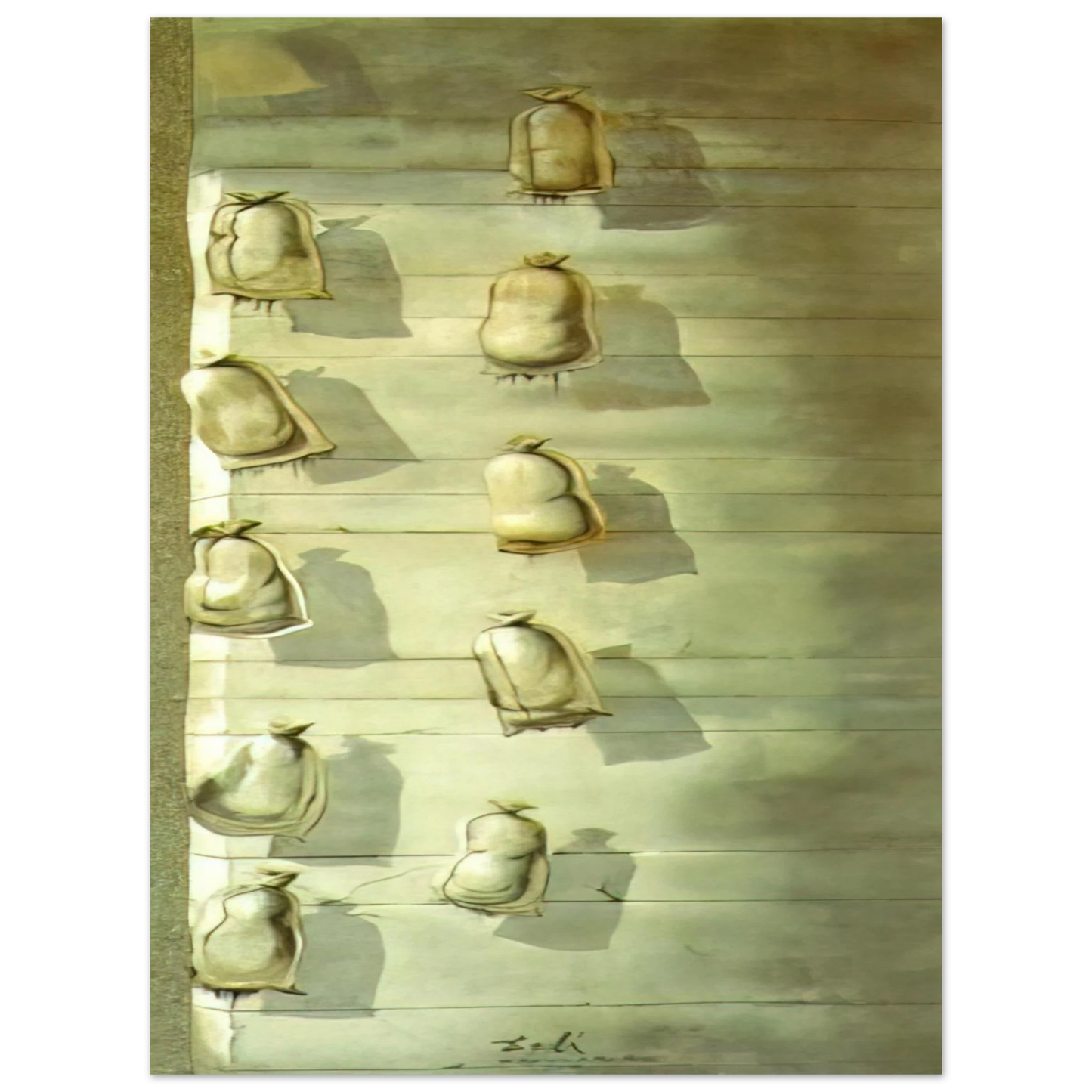 Salvador Dali - SET DESIGN FOR THE BALLET LOS SACOS DEL MOLINERO 75x100 cm / 30x40inches Fine Art Poster