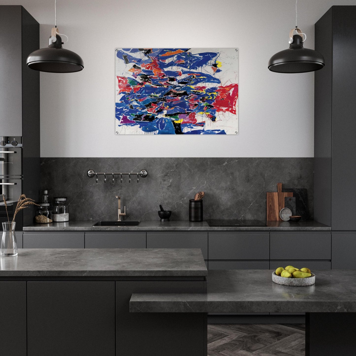 Round the World - Sam Francis Acrylic Print - 70x100 cm / 28x40″ inches