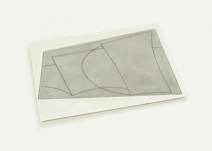 Aegean 2 - 1967 By Ben Nicholson Pack of 10 Post Cards | Ben Nicholson Post Cards | A6 (10.5 x 14.8 cm) - 4.1 x 5.8 inches