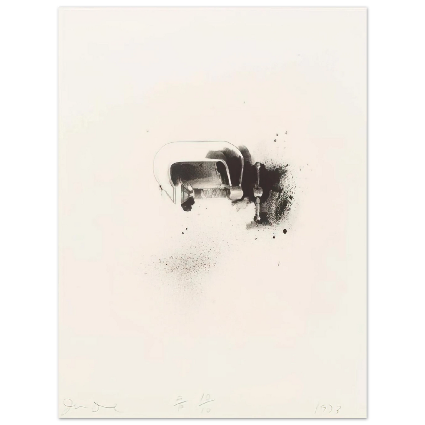 Jim Dine - UNTITLED FROM TEN WINTER TOOLS 1973 4 75x100 cm / 30x40inches Fine Art Poster