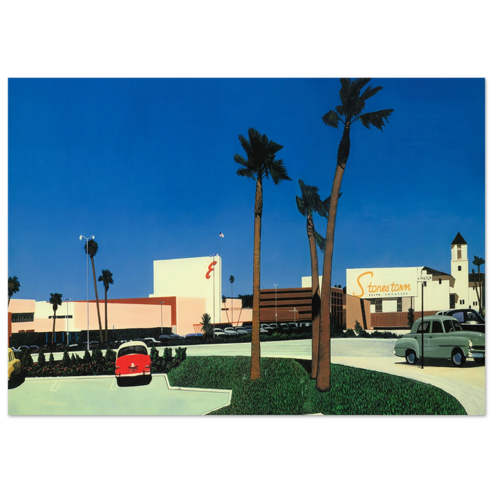 Hiroshi Nagai - In the beginning Stonestown Wall Art - 21x29.7 cm / 8x12" - Premium Wooden Framed Poster With Fine Art Paper - White frame