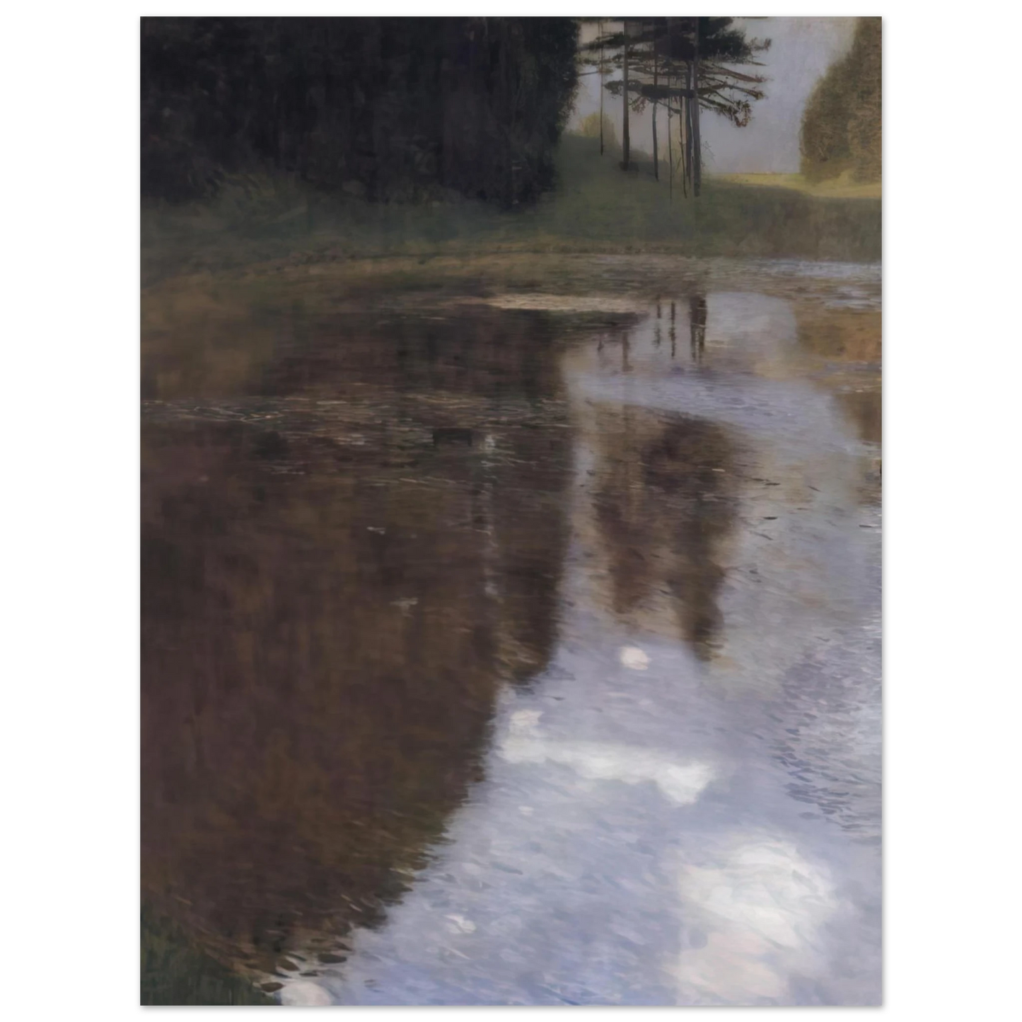 Gustav Klimt - QUIET POND IN THE PARK OF APPEAL 75x100 cm / 30x40inches Fine Art Poster