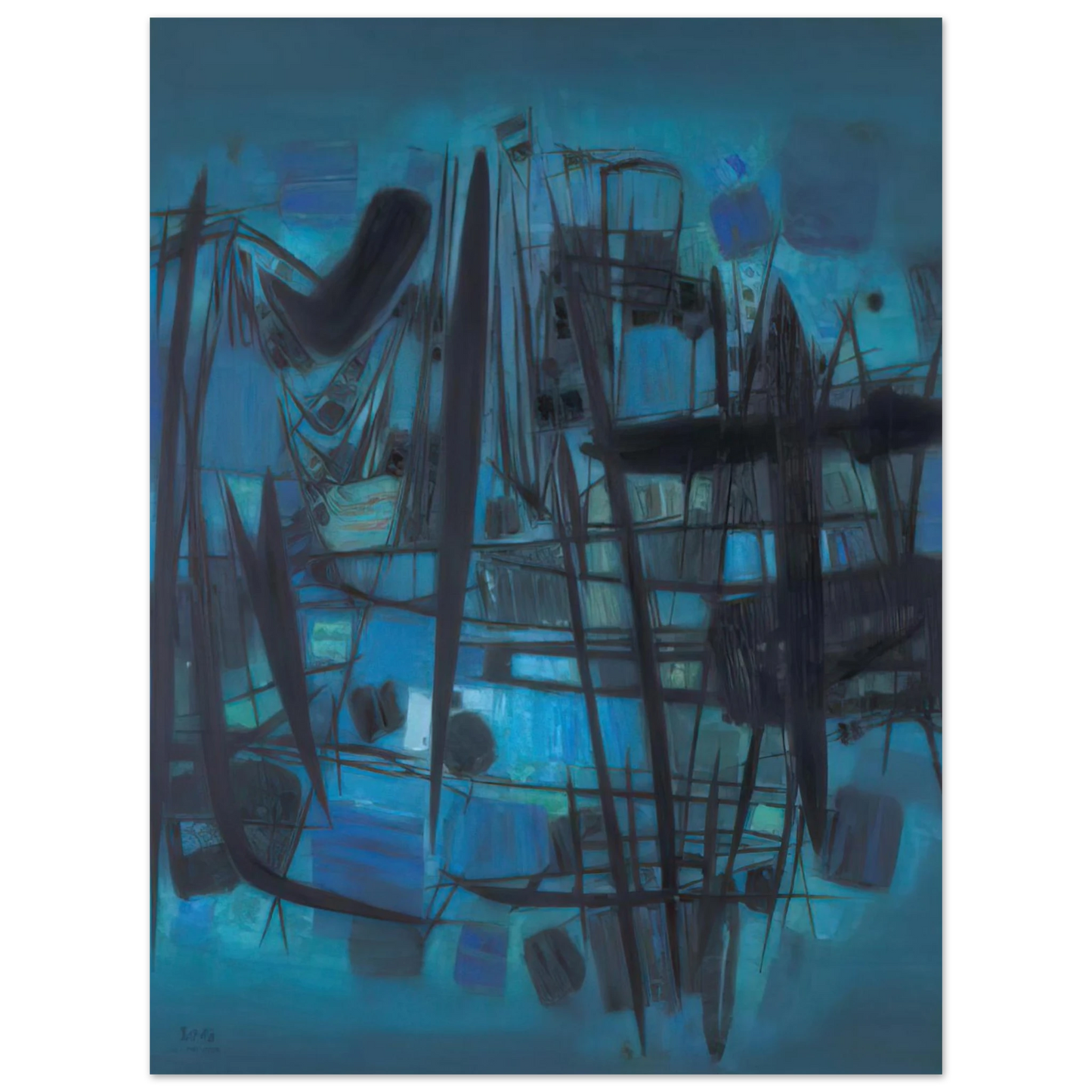 Chu teh Chun - MILLE VIES SE CACHENT DANS LE BOIS 75x100 cm / 30x40inches Fine Art Poster