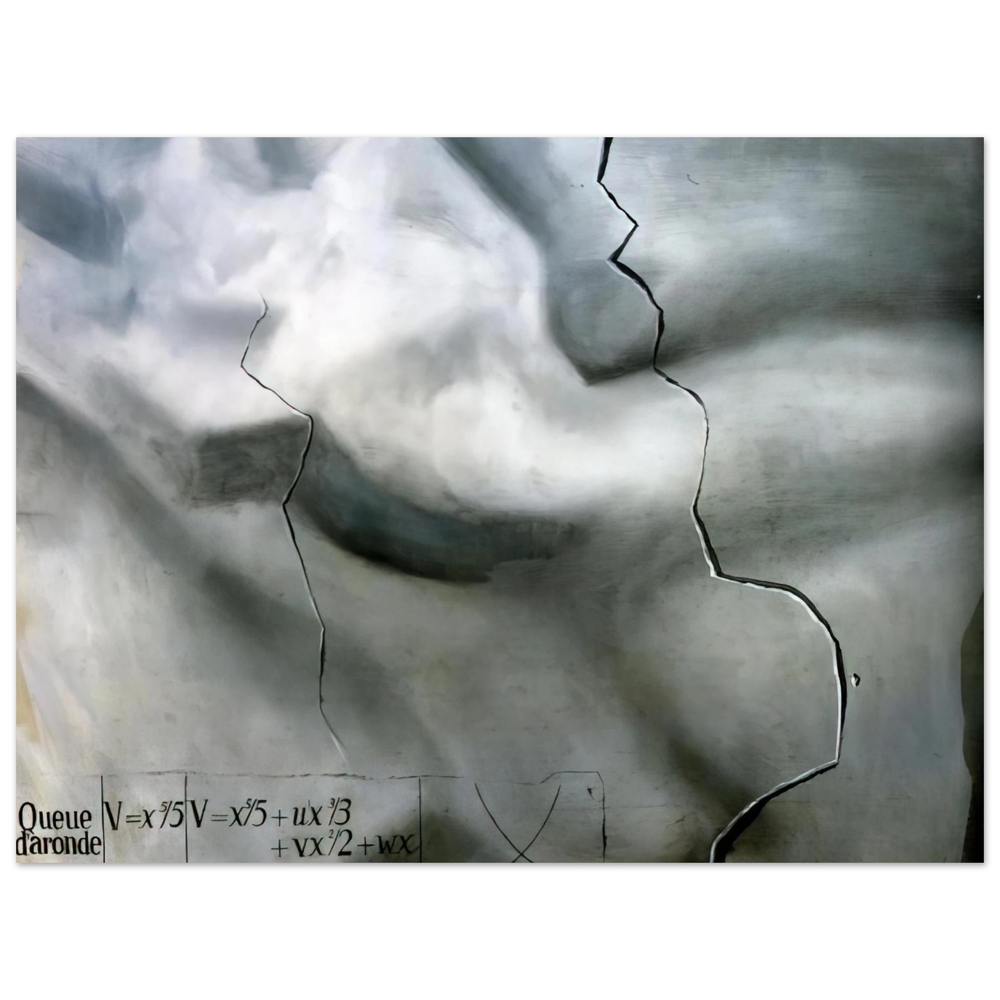 Salvador Dali - TOPOLOGICAL ABDUCTION OF EUROPE HOMAGE TO RENE THOM 75x100 cm / 30x40inches Fine Art Poster