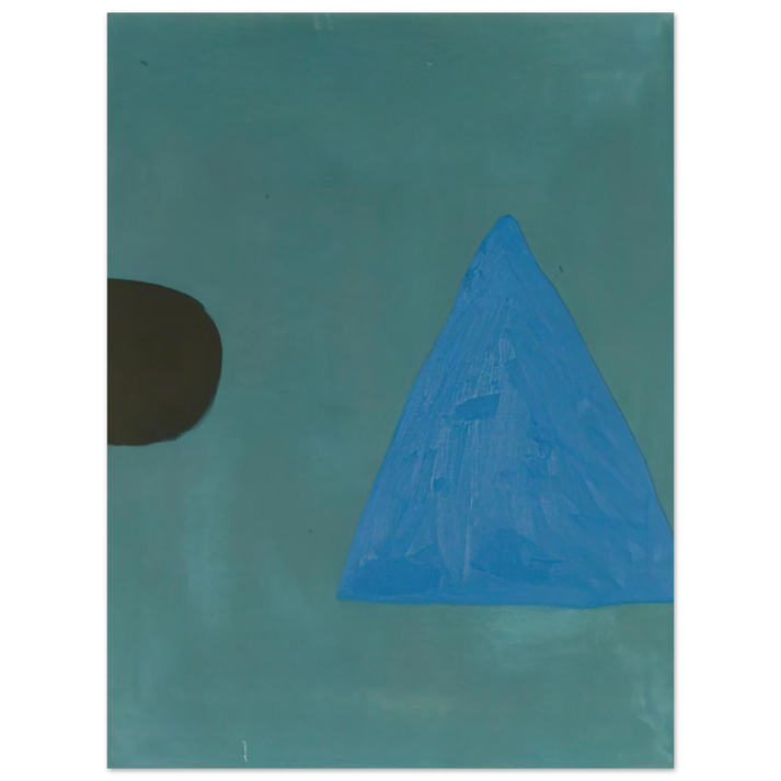 William Scott - Blue on Blue - 1967 75x100 cm / 30x40inches Fine Art Poster