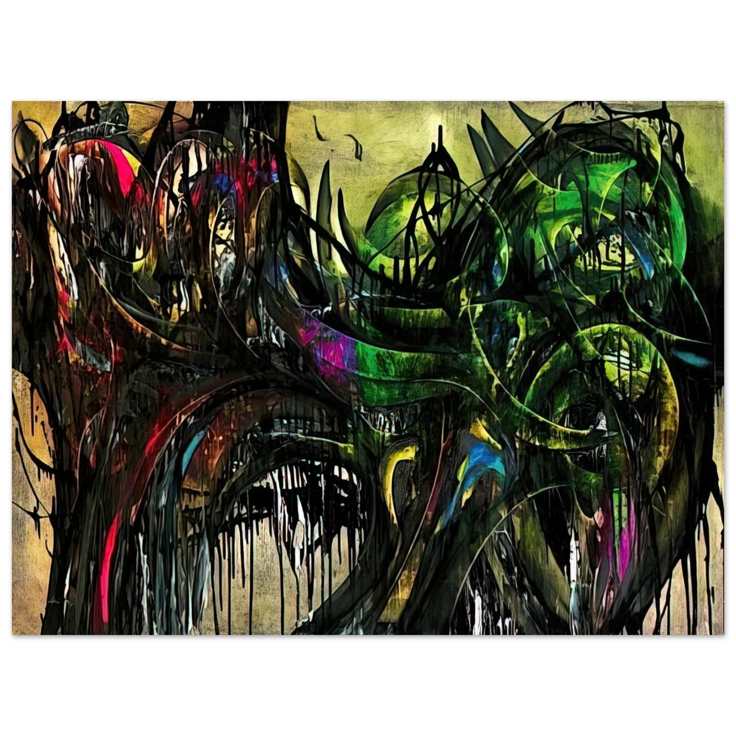 Simon Hantai - Peinture - 1955 75x100 cm / 30x40inches Fine Art Poster