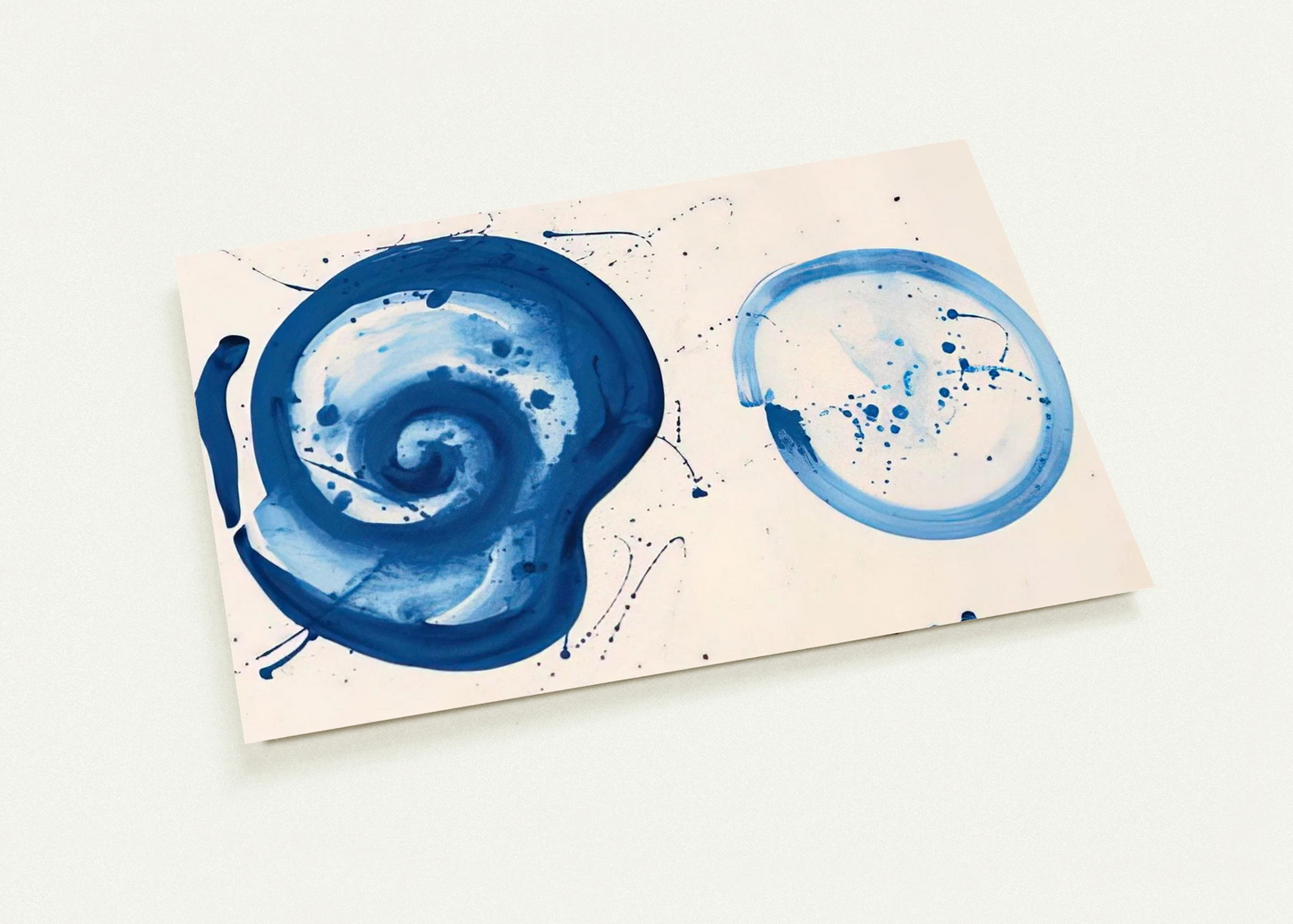 Composition Blue Balls By Sam Francis Pack of 10 Post Cards | Sam Francis Post Cards | A6 (10.5 x 14.8 cm) - 4.1 x 5.8 inches