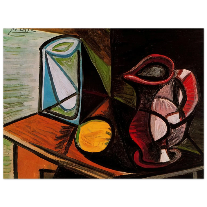Pablo Picasso - Glass and pitcher 75x100 cm / 30x40inches Fine Art Poster