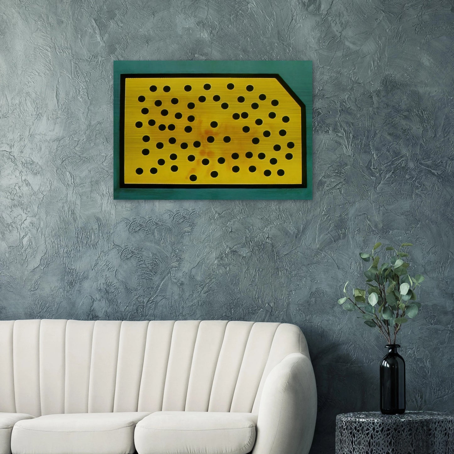 RANDOMDOT CORRELOGRAM THE GOLDEN FLEECE - Salvador Dali Brushed Aluminum Print - 70x100 cm / 28x40 inches | Salvador Dali Aluminum Print | Salvador Dali Prints
