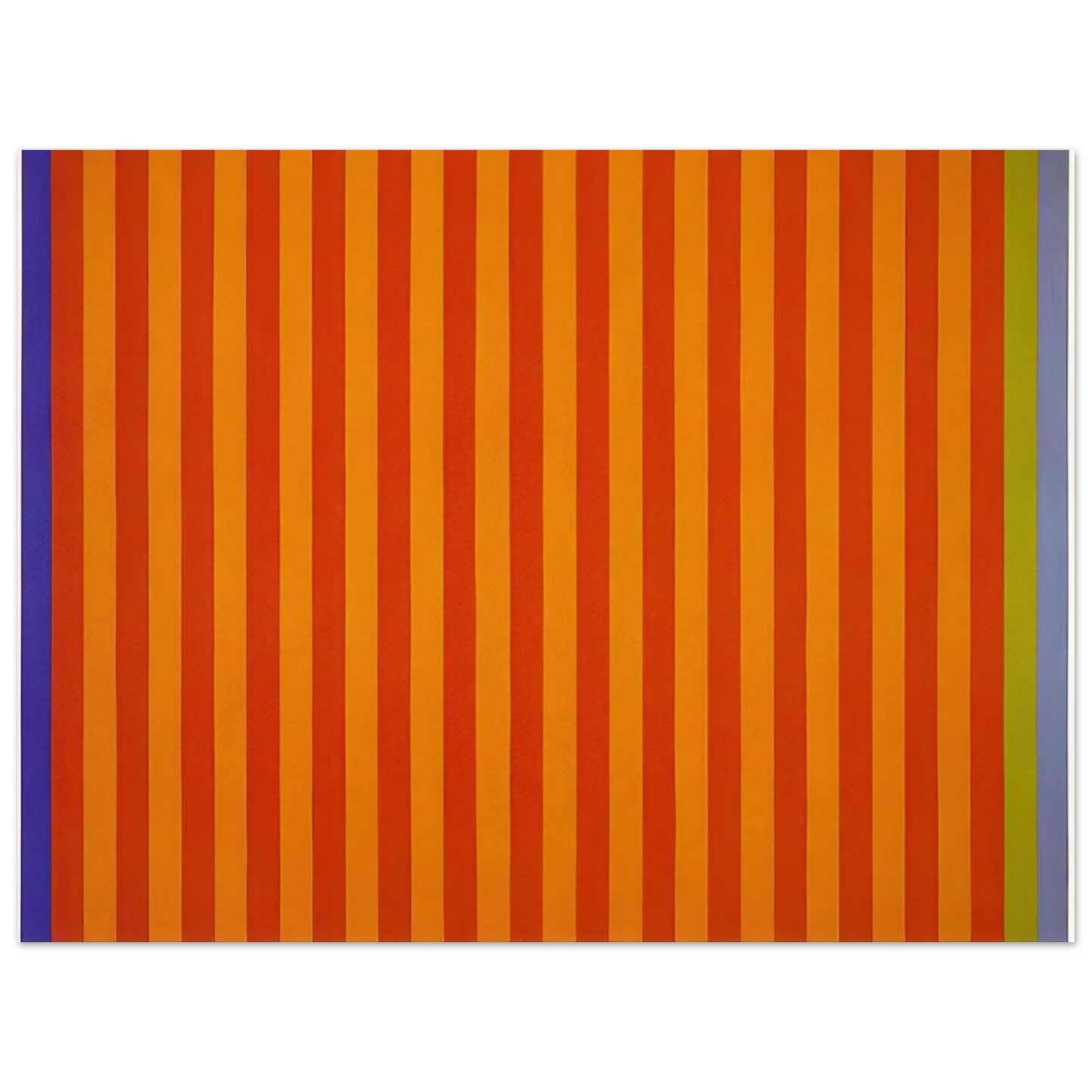 Gene Davis - EdgesSolar Beat - 1962 75x100 cm / 30x40inches Fine Art Poster