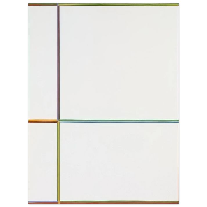 Max Bill - Doppelfarben in the cross 1-2-3-4 - 1968 75x100 cm / 30x40inches Fine Art Poster