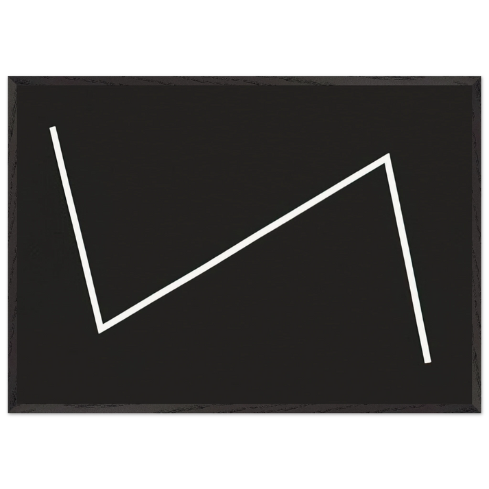 Yesterday - 1987 - Carmen Herrera 70x100 cm / 28x40 inches Framed Art Print – Black Wooden Frame