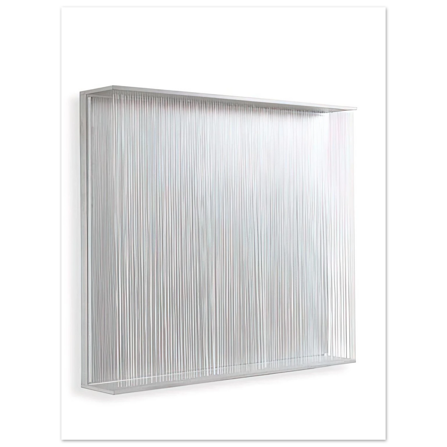Jesus Rafael Soto - VIBRATION BLANCHE 1995 75x100 cm / 30x40inches Fine Art Poster