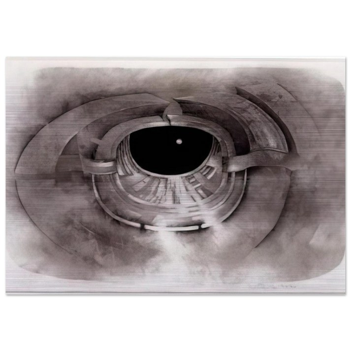 UNTITLED 1962 1 - Lee Bontecou Brushed Aluminum Print - 70x100 cm / 28x40 inches | Lee Bontecou Aluminum Print | Lee Bontecou Prints