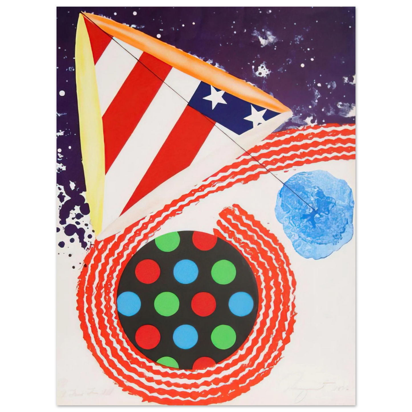 James Rosenquist - A Free for All 75x100 cm / 30x40inches Fine Art Poster