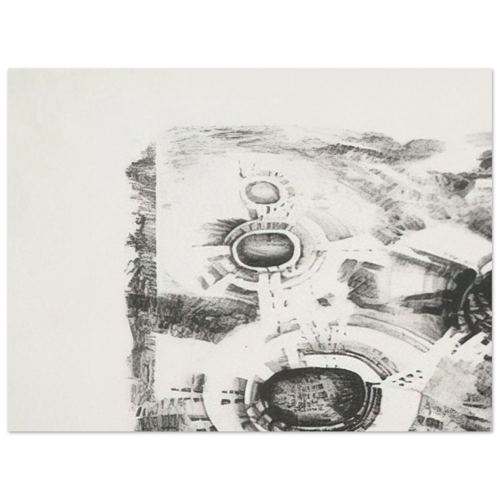 Lee Bontecou - SECOND STONE 1962 75x100 cm / 30x40inches Fine Art Poster