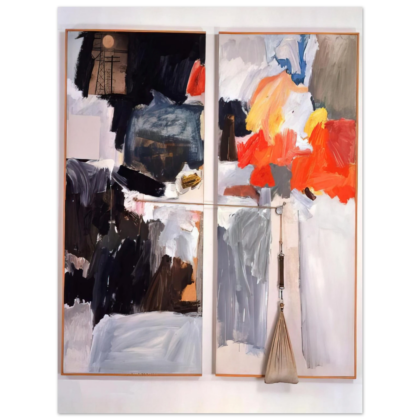 Robert Rauschenberg - STUDIO PAINTING 1961 75x100 cm / 30x40inches Fine Art Poster