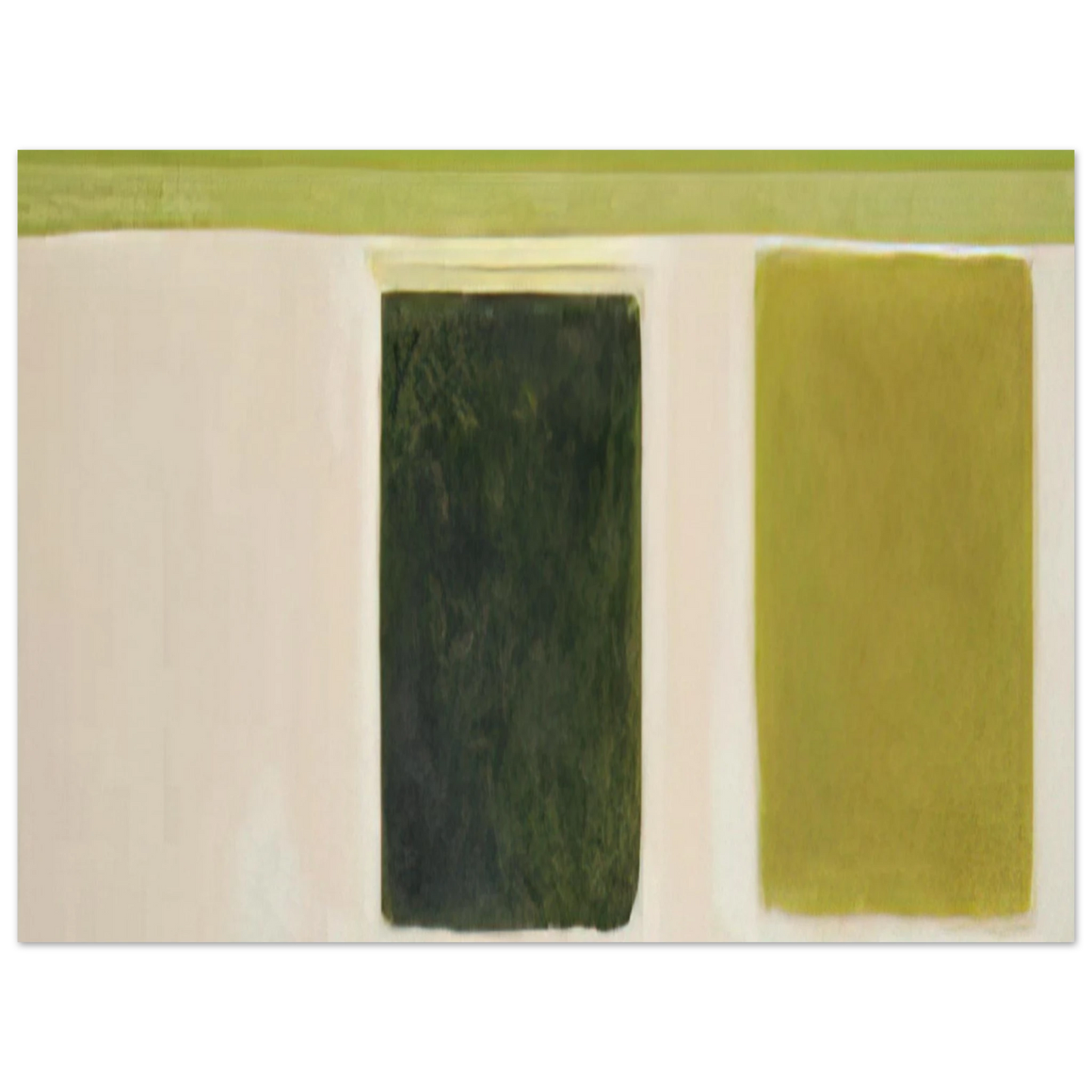 Theodoros Stamos - Double Green Sun-Box - 1967 75x100 cm / 30x40inches Fine Art Poster