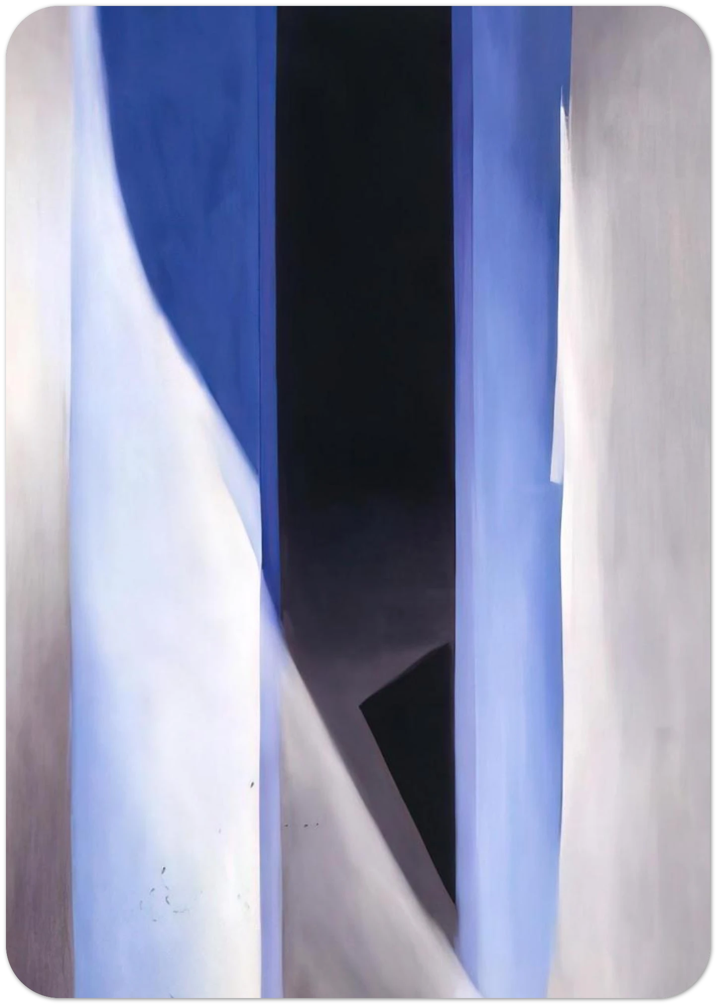 Blue 2 By Georgia O'Keeffe Pack of 10 Post Cards | Georgia O'Keeffe Post Cards | A6 (10.5 x 14.8 cm) - 4.1 x 5.8 inches