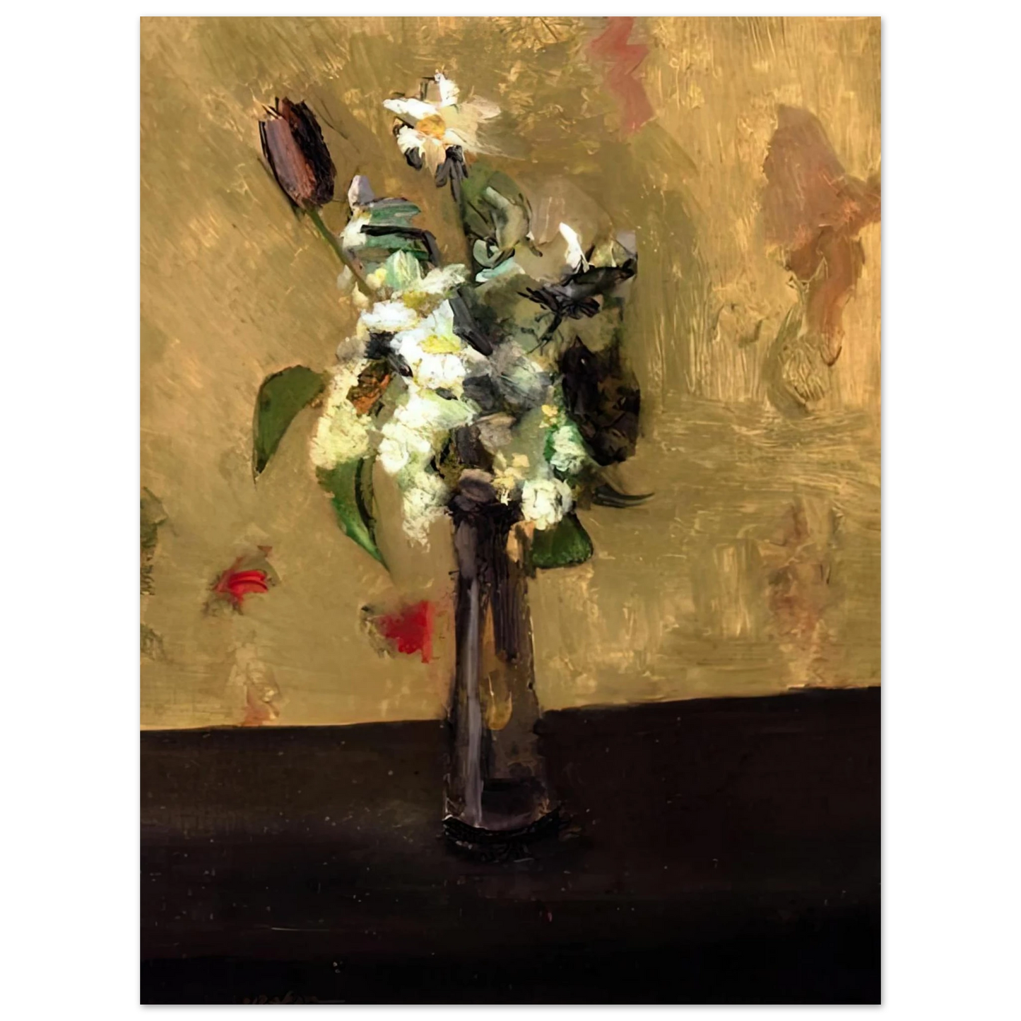 Henri Matisse - BOUQUET OF FLOWERS IN A CRYSTAL VASE 1902 75x100 cm / 30x40inches Fine Art Poster