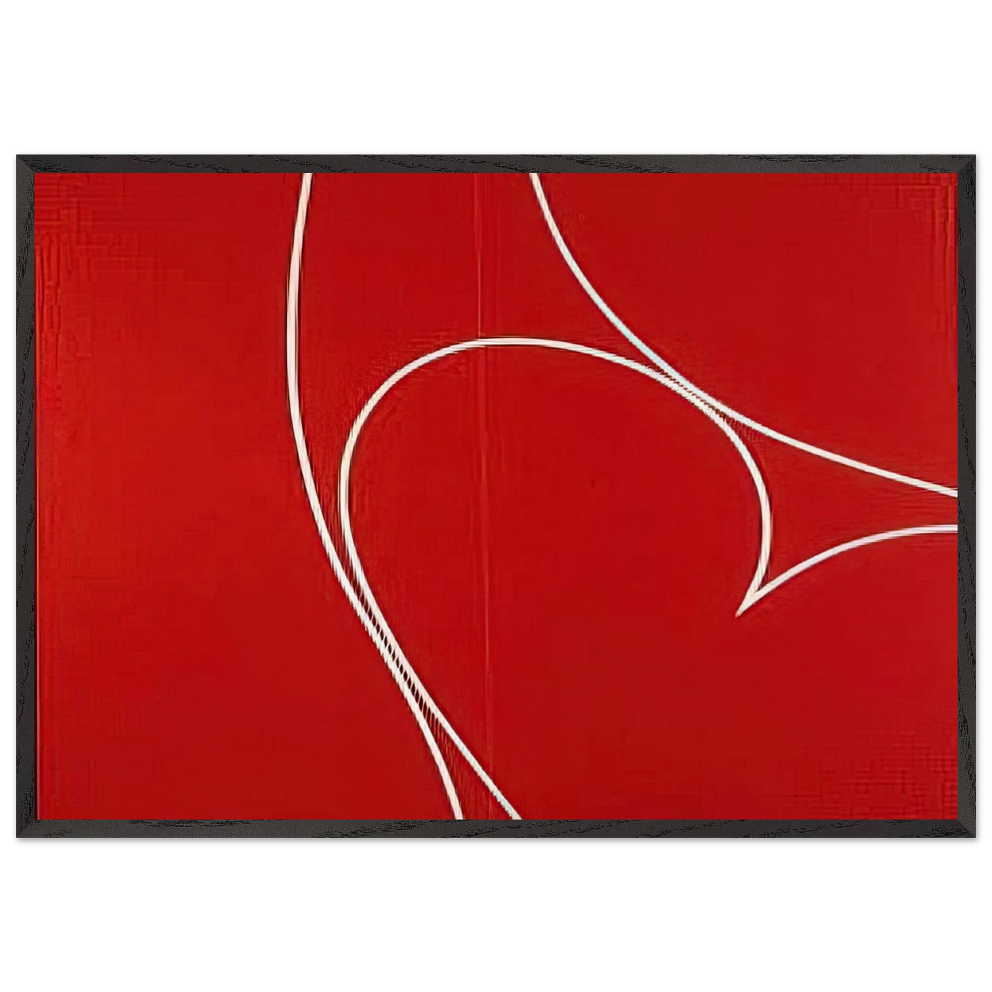 Untitled - 1966 N10 - Lorser Feitelson 70x100 cm / 28x40 inches Framed Art Print – Black Wooden Frame