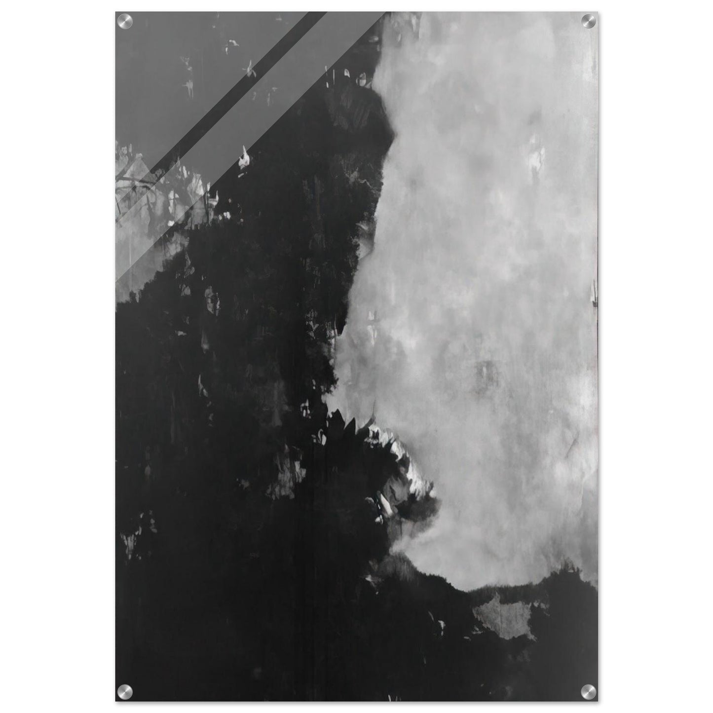 Untitled Black Painting - 1950 - Edward Corbett Acrylic Print - 70x100 cm / 28x40″ inches | Edward Corbett Wall Art | Edward Corbett Prints