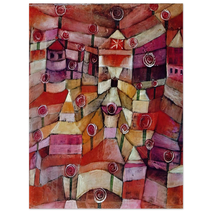 Paul Klee - ROSE GARDEN 1920 75x100 cm / 30x40inches Fine Art Poster