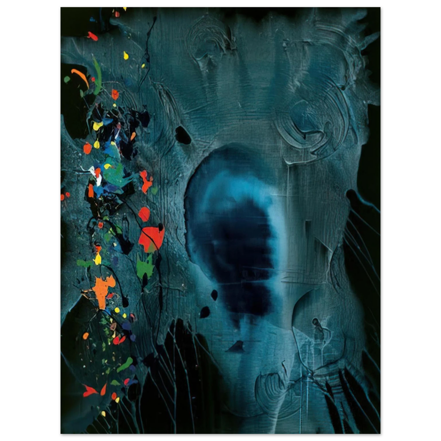 John Hoyland - Love and Grief 5.4.006 - 2006 75x100 cm / 30x40inches Fine Art Poster