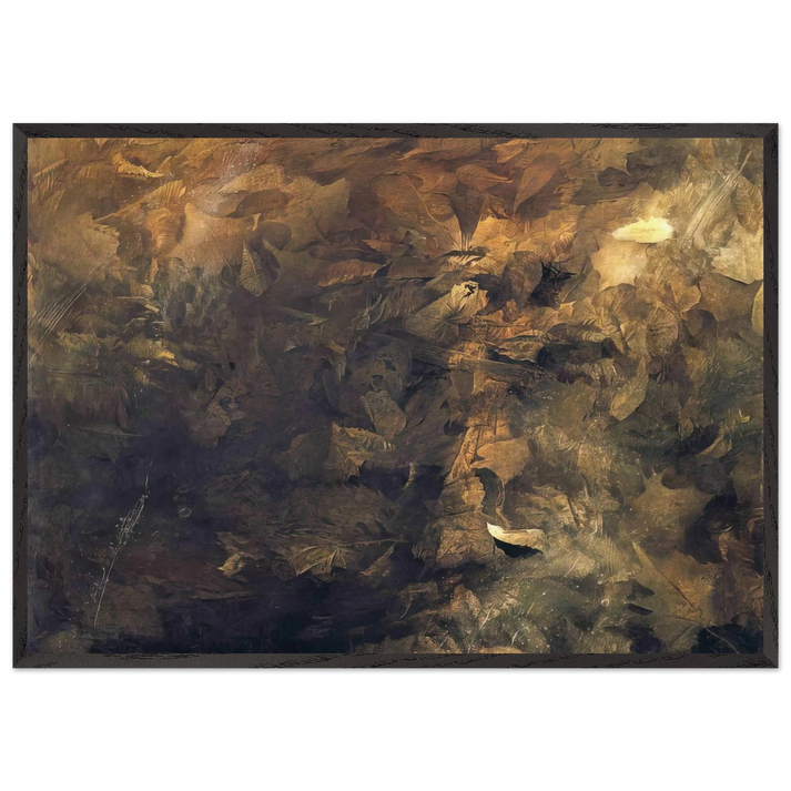 THIN ICE - Andrew Wyeth 70x100 cm / 28x40 inches Framed Art Print – Black Wooden Frame