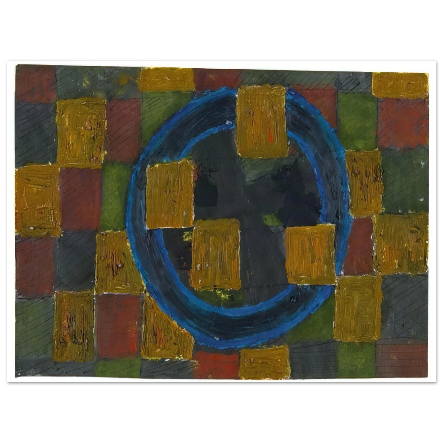 Johannes Itten - Kreise und Quadrate - 1963 75x100 cm / 30x40inches Fine Art Poster