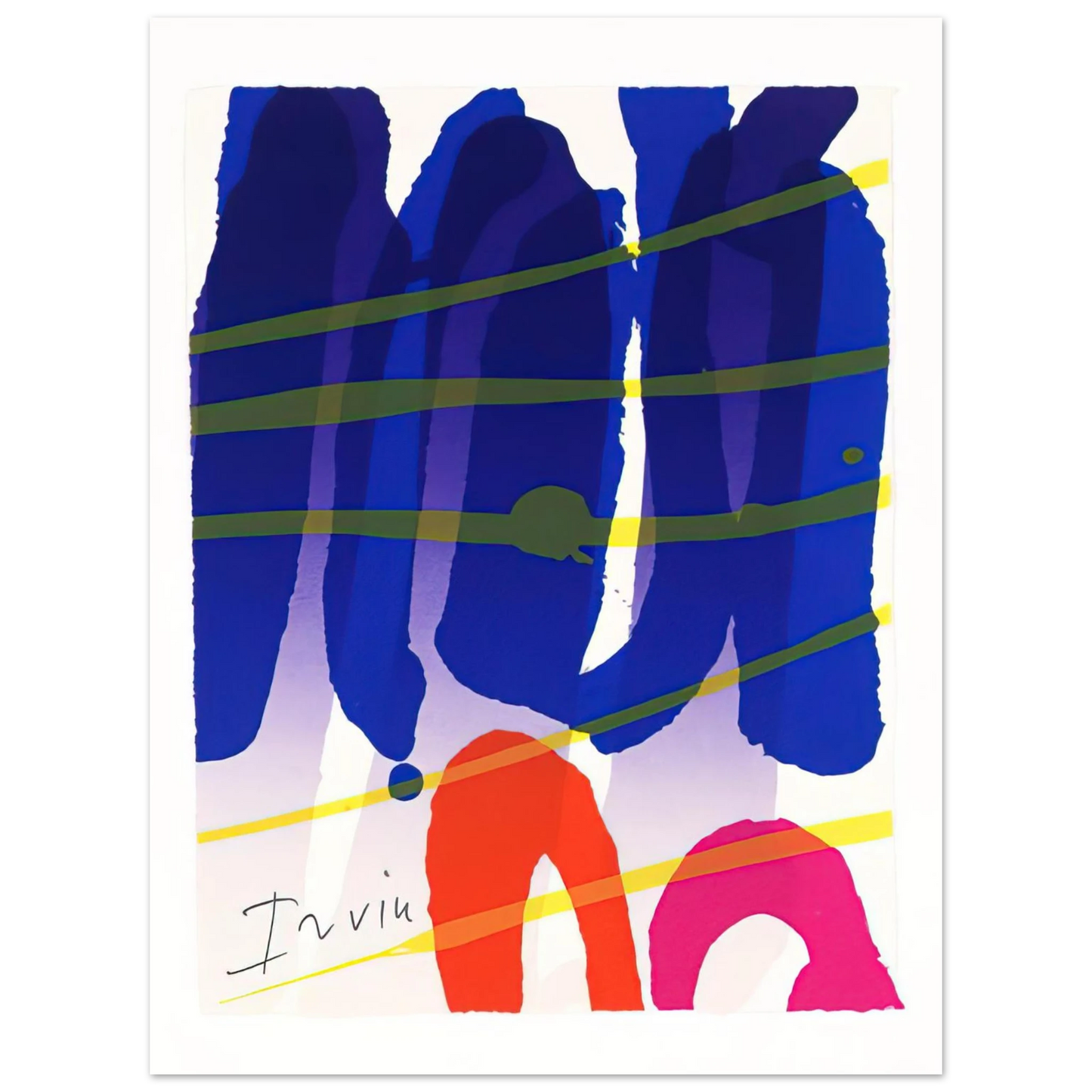 Albert Irvin - Alba - 1987 75x100 cm / 30x40inches Fine Art Poster